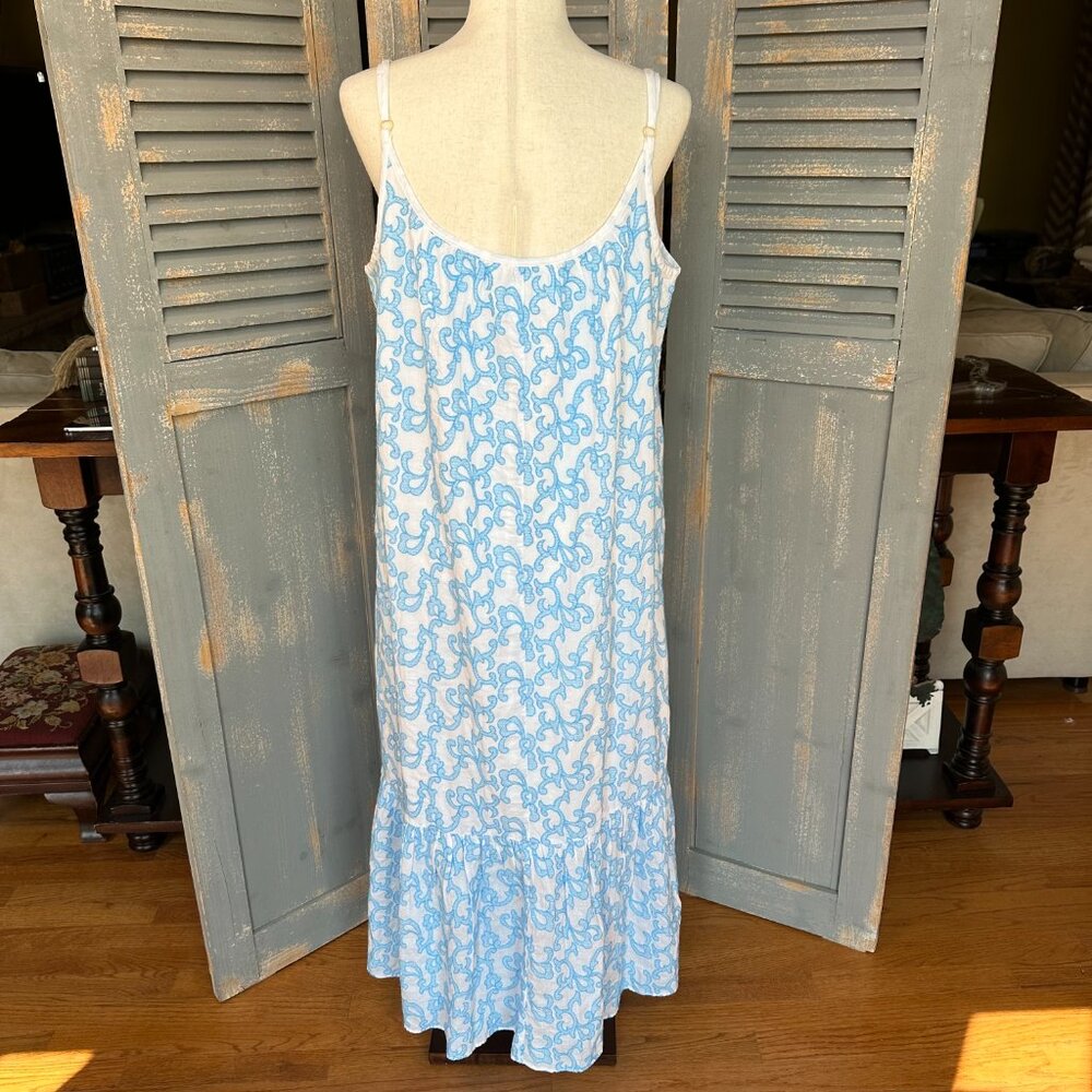 Lilly Pulitzer Amerie Embroidered Midi Dress Flamingle Sz XL - Picture 10 of 14